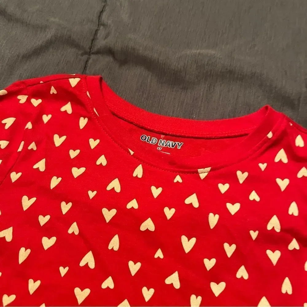 Old Navy Valentine’s‎ Day long sleeve toddler girl dress with hearts size 3t